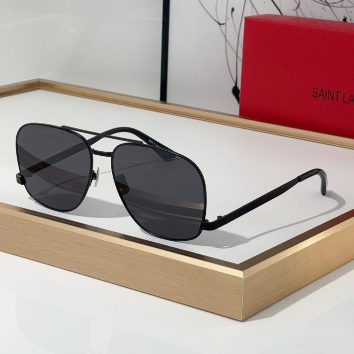 Saint Laurent YSL Metal Oval Sunglasses Top Quality(Perfect Replica) - Image 5