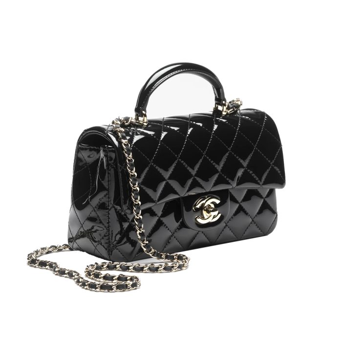 Chanel Mini Classic Handbag With Top Handle