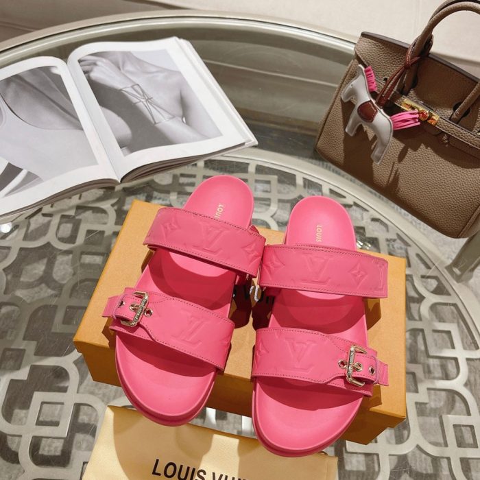 Louis Vuitton LV Bom Dia Fashion Flat Flip-flops Slide Sandal (Perfect Replica) - Image 6