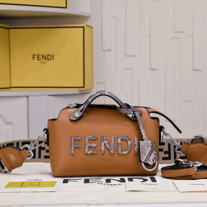 FENDI By The Way Mini Leather Boston Bag(Perfect Replica)