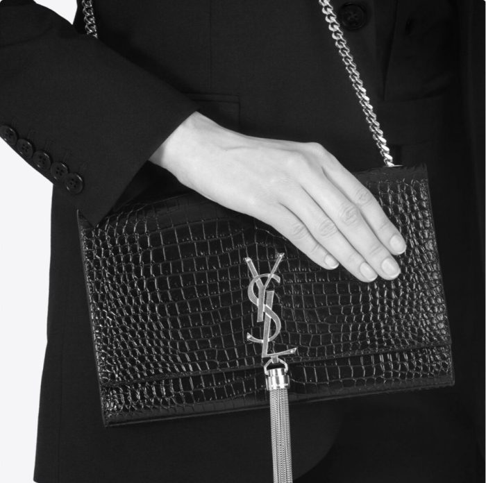 Saint Laurent YSL Kate Tassel Crocodile Leather Bag (Perfect Replica) - Image 3