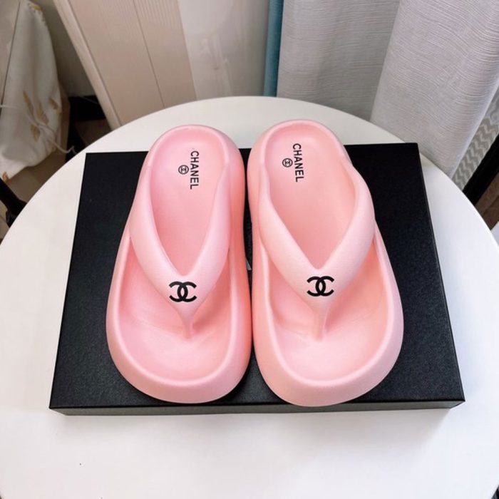 Chanel Thick-soled Beach Flip-flops Slide Sandal (Perfect Replica) - Image 4