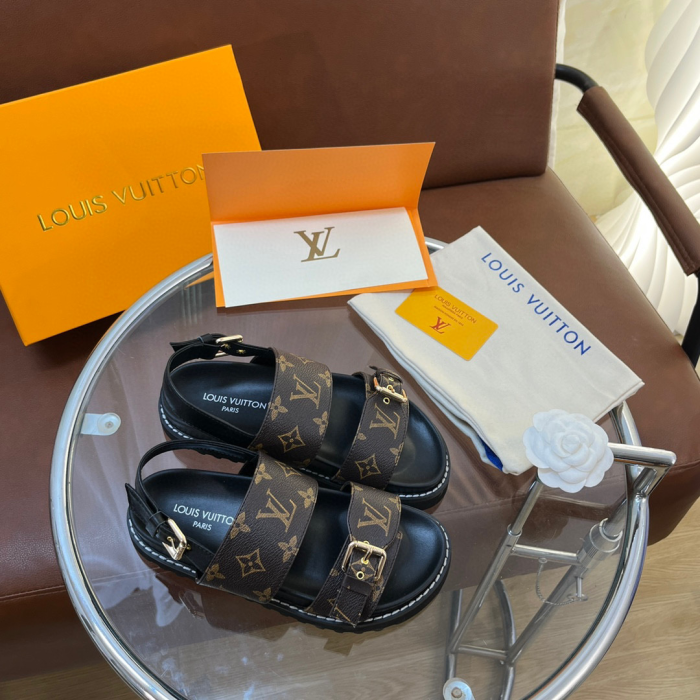 Louis Vuitton LV Sunset Beach Sandals Slide(Perfect Replica) - Image 4