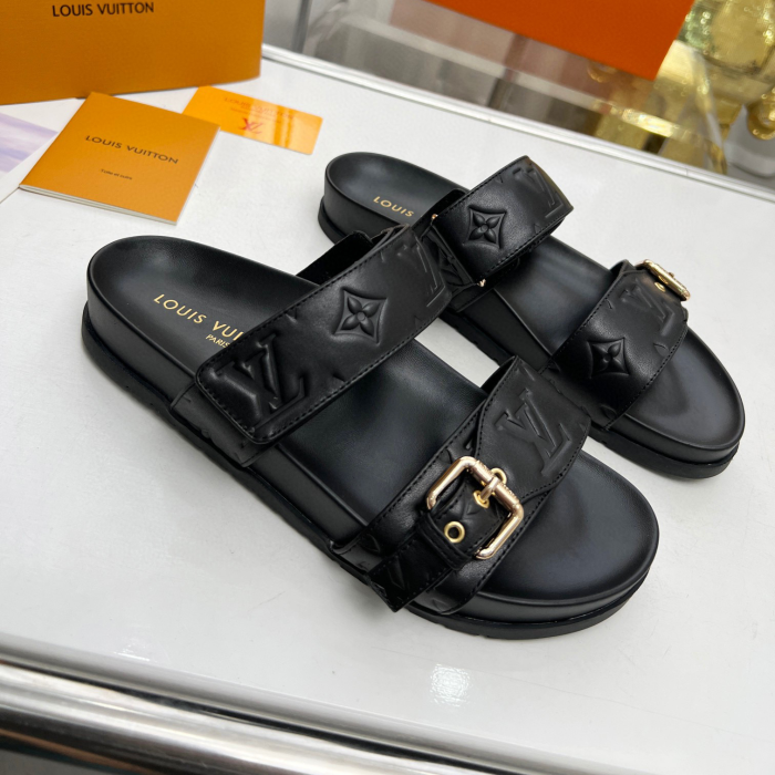 Louis Vuitton LV Bom Dia Fashion Flip-flops Slide Sandal (Perfect Replica) - Image 6