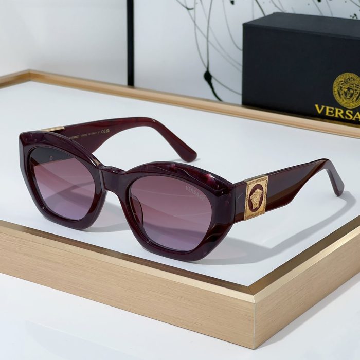 Versace Mirror leg Logo Plate Frame Sunglasses Top Quality(Perfect Replica) - Image 3