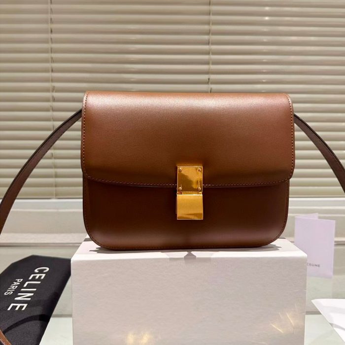 CELINE Liege Calfskin Box Flap Bag(Perfect Replica) - Image 8