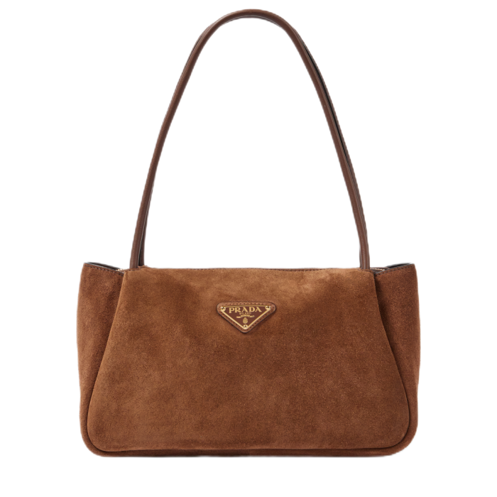 Prada Medium Suede Shoulder Bag (Replica) - Image 2