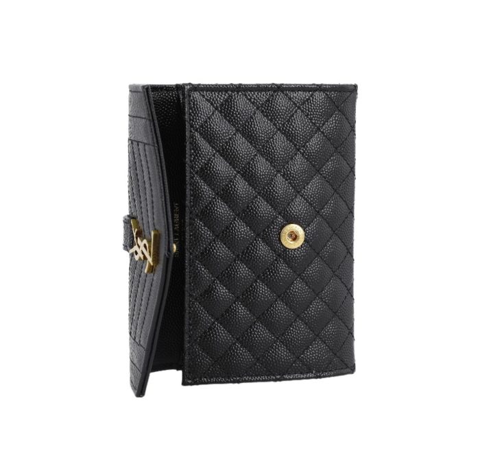 Saint Laurent YSL Grained Leather Wallet (Perfect Replica) - Image 3