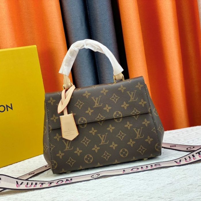 Louis Vuitton LV Cluny Leather Shoulder Crossbody Bag M46055&M46054 (Perfect Replica) - Image 6