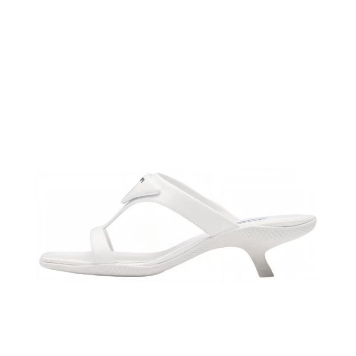 Prada Polished Leather Sandals Slide (Perfect Replica) - Image 3