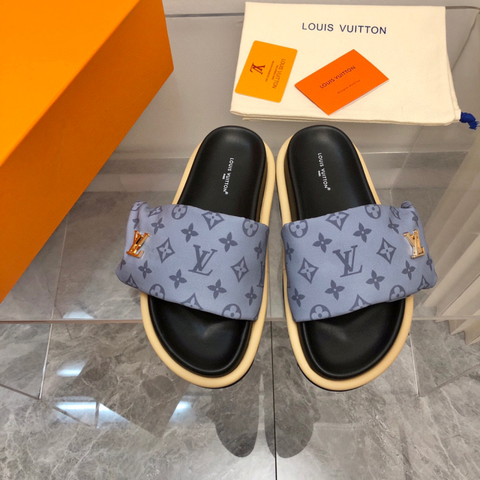 Louis Vuitton LV Pollow Nylon Velcro Slide Sandal(Perfect Replica) - Image 6