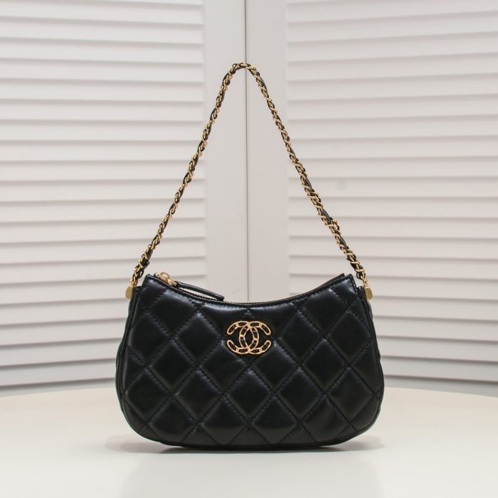 Chanel 23K Double C Hobo Chain Shoulder Bag Handbag(Perfect Replica)