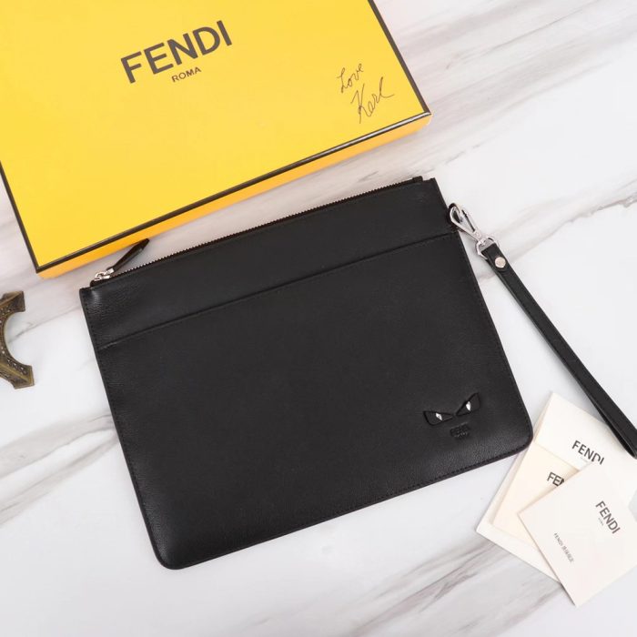 FENDI Printed Canvas Clutch (Perfect Replica) - Image 8