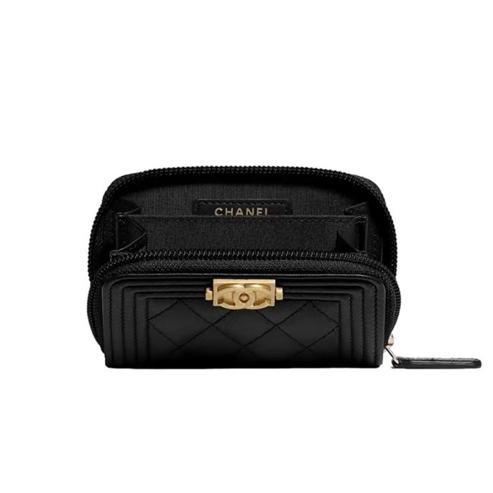 Chanel 21k LE BOY Zipper Wallet(Perfect Replica) - Image 3