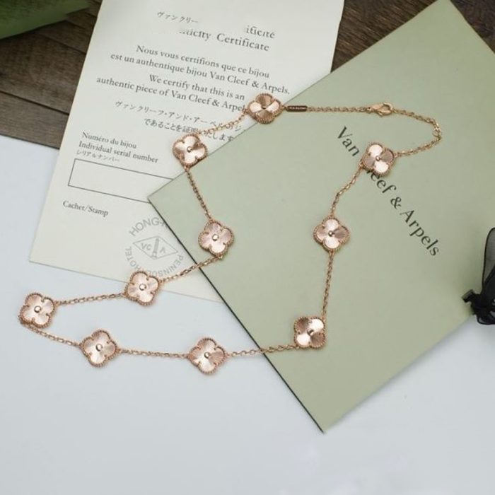 Van Cleef & Arpels Vca Five Flower Necklace - Image 2