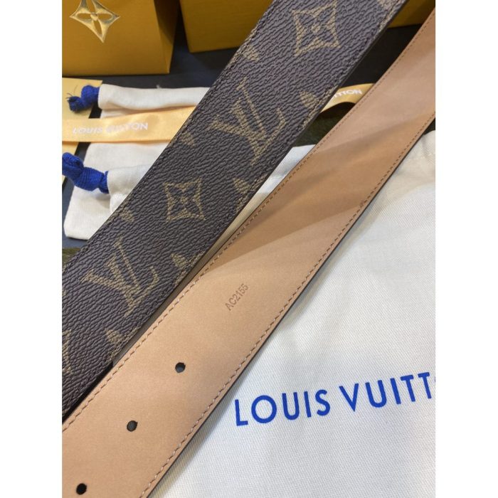 LV Classic Sand Bottom Louis Men's Belt 40 MM - Image 6