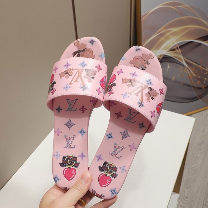 Louis Vuitton LV Cute Bunny Flats Slide Sandal (Perfect Replica) - Image 5