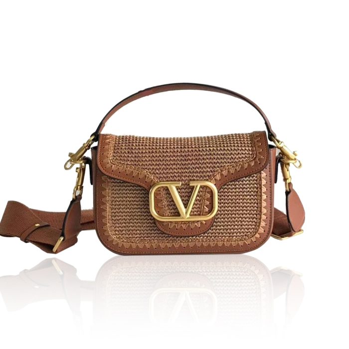 Valentino Garavanialltimewoven leather shoulder bag (Perfect Replica)