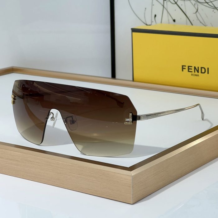 Fendi Aviator Rimless Sunglasses Top quality (Perfect Replica) - Image 5