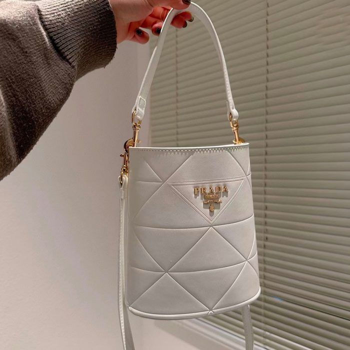 Prada Checkered Bucket Bag(Perfect Replica) - Image 5