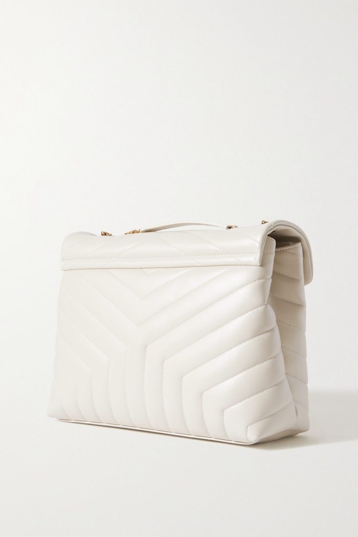 SAINT LAURENT YSL Loulou medium quilted leather shoulder bag white(Perfect Replica) - Image 4