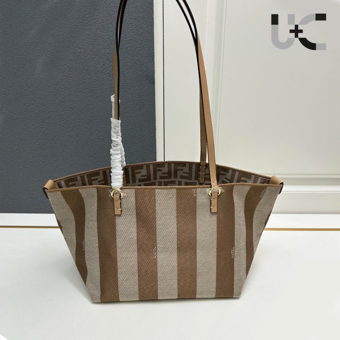 Fendi Reversible shopper in Pequin striped Bag (Perfect Replica)