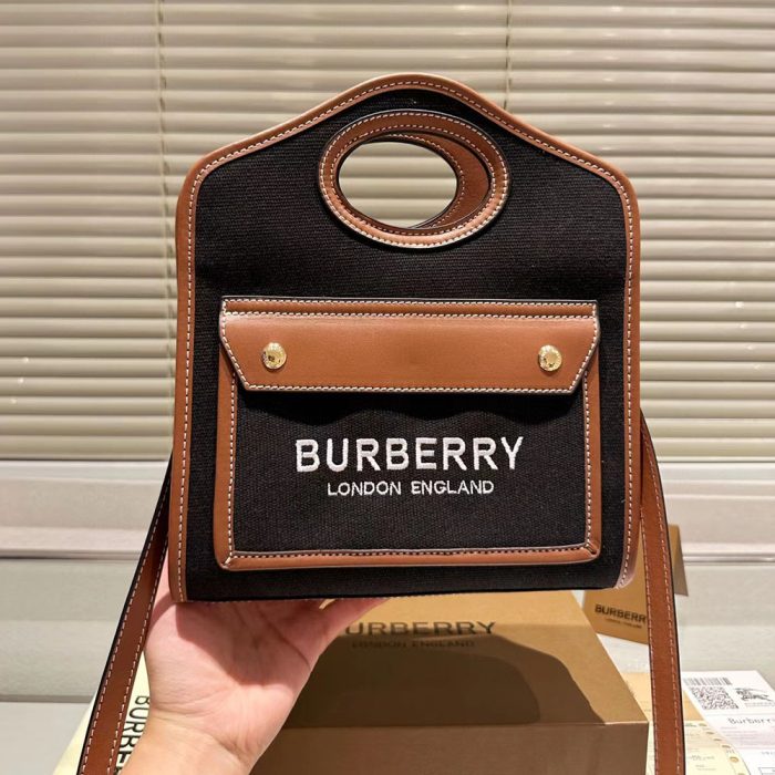 Burberry VintagePocket Bag Mini(Perfect Replica)