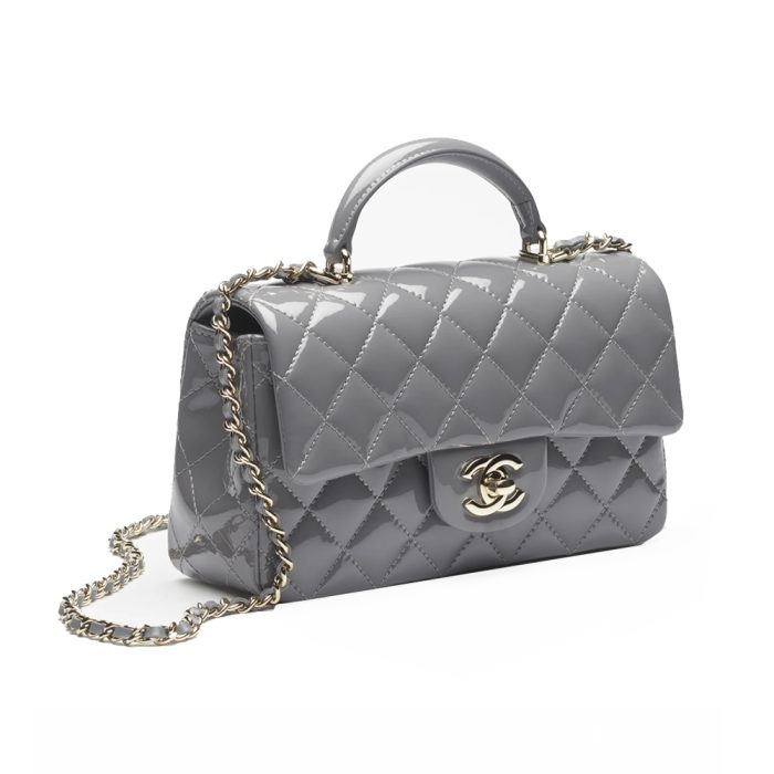 Chanel Mini Classic Handbag With Top Handle - Image 3