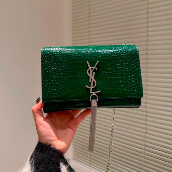 Saint Laurent YSL Kate Tassel Crocodile Leather Bag (Perfect Replica) - Image 10