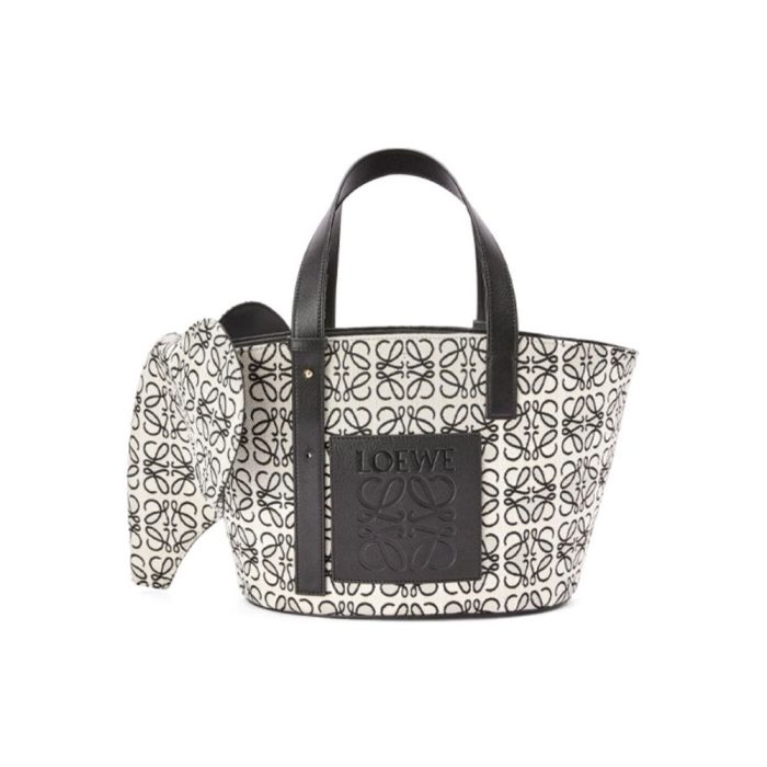 Loewe Basket Anagram Jacquard Fabric Patchwork Cowhide(Perfect Replica) - Image 2