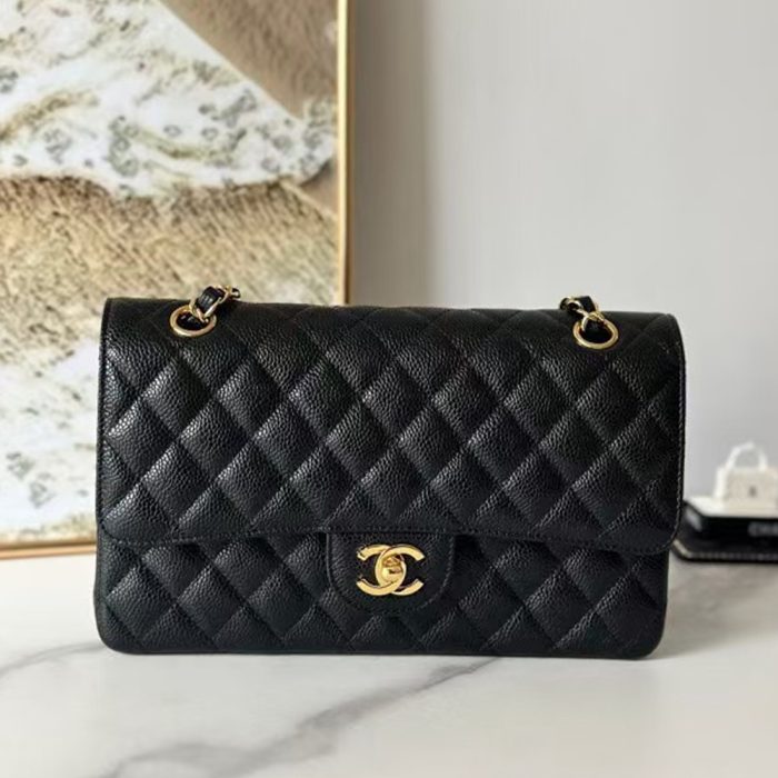 Chanel Caviar CF Medium 25CM(Perfect Replica)