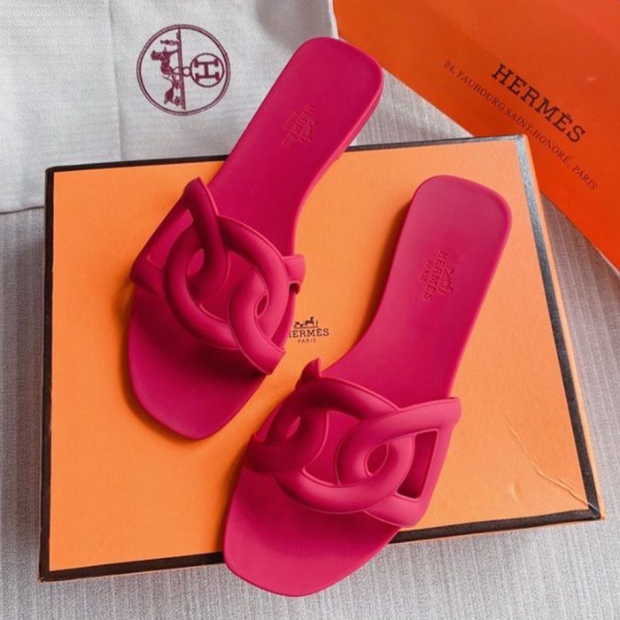 Hermes Shoes Aloha Flat Slippers Slide Sandal(Perfect Replica) - Image 7