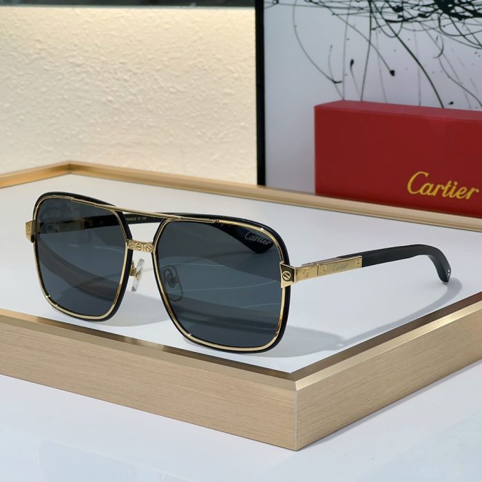 Cartier Metal Side Color Matching Aviator Sunglasses Top quality (Perfect Replica) - Image 6