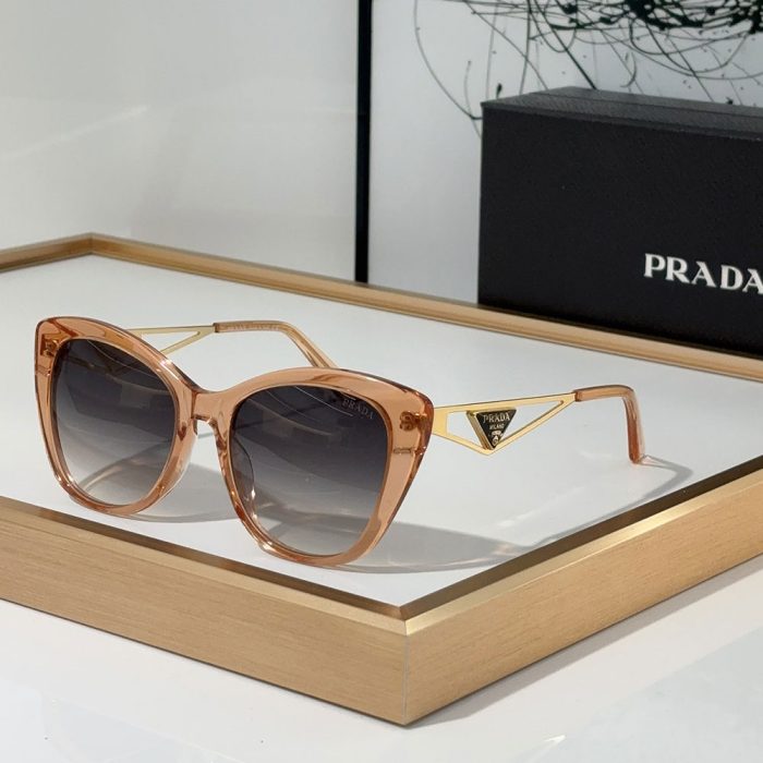 Prada Mirror leg Hollowed Out Stereoscopic Logo sunglasses Top quality (Perfect Replica)