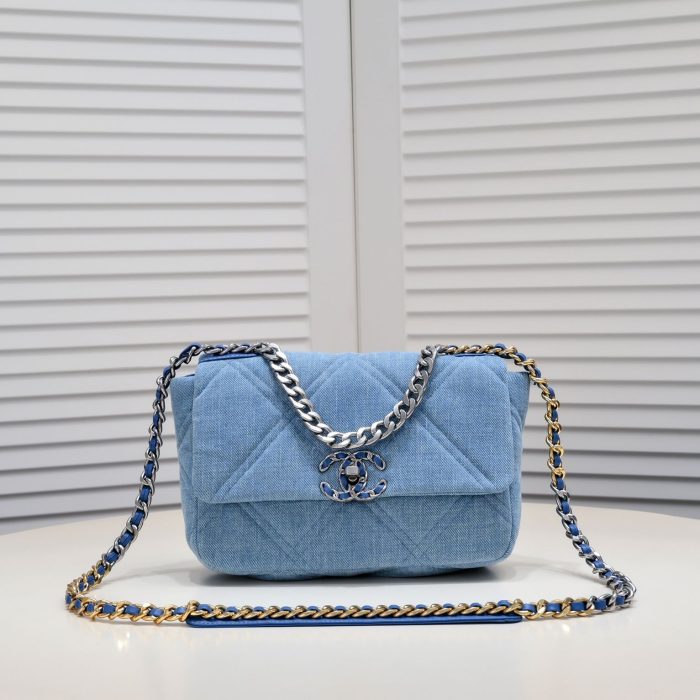 Chanel 19Bag Denim Canvas Handle Crossbody Bag(Perfect Replica)