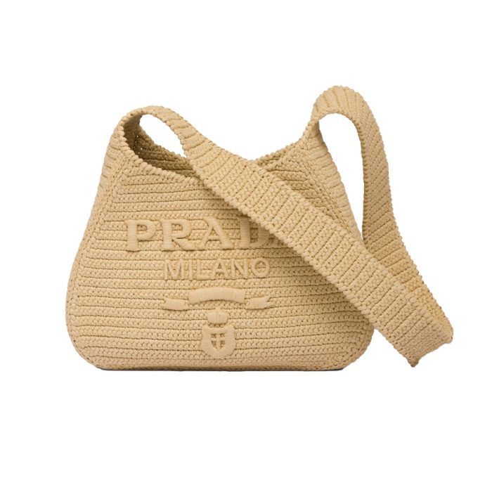 Prada Crochet Handbag Tote Bag - Image 2