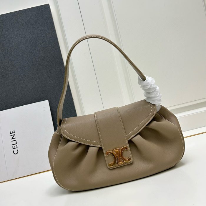 Celine Pebbled Leather Shoulder Bag (Perfect Replica)