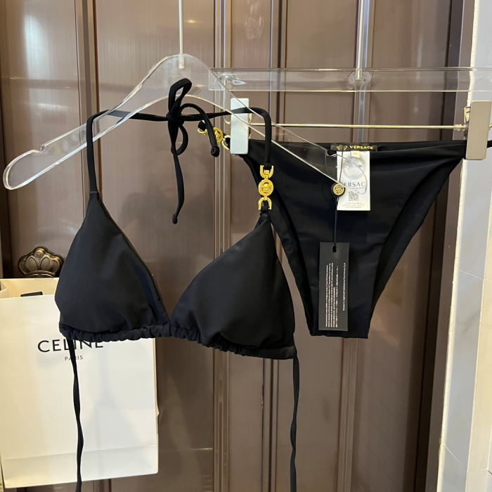 Versace Buckle Style Split Swimsuit Swimwear(Perfect Replica)