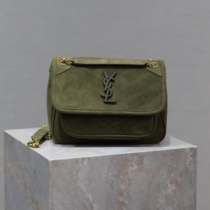 Saint Laurent ySl Tan Suede Medium Niki Shoulder Bag (Replica) - Image 2