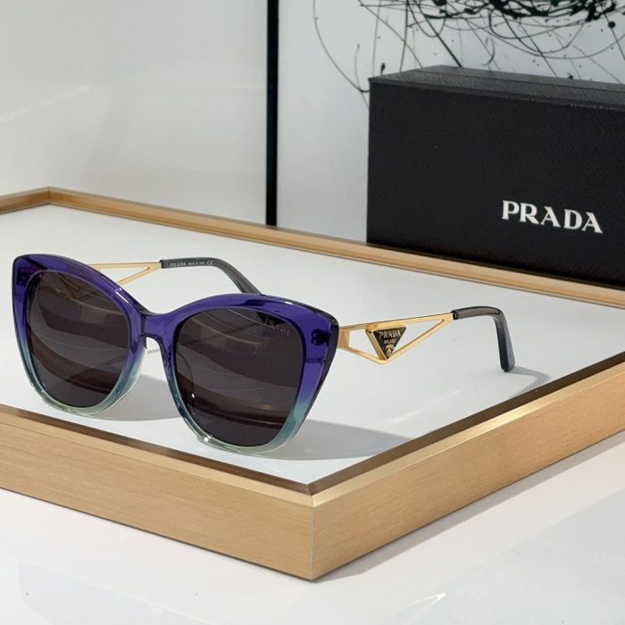 Prada Mirror leg Hollowed Out Stereoscopic Logo sunglasses Top quality (Perfect Replica) - Image 2