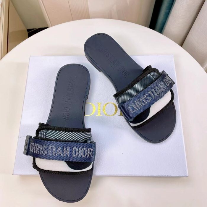 Dior DWAY Slide Slipper Sandals With Adjustable Type Slide Sandal (Perfect Replica) - Image 5