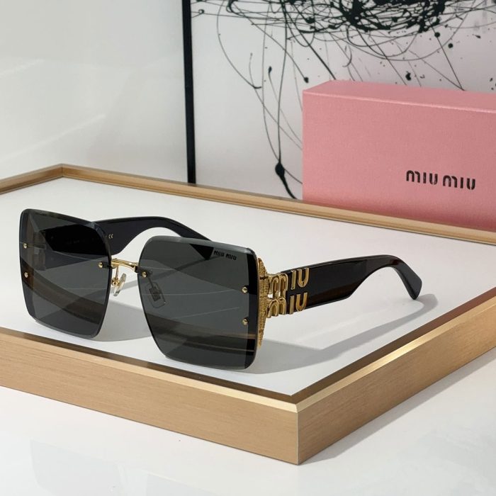 MIU MIU Mirror leg Logo Decoration Sunglasses Top quality (Perfect Replica) - Image 7