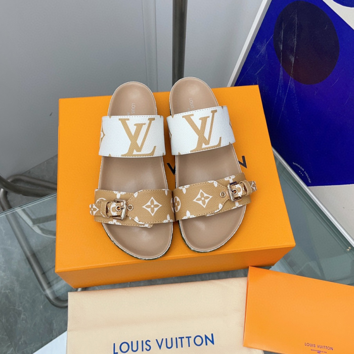 Louis Vuitton LV Bom Dia Fashion Flip-flops Slide Sandal (Perfect Replica) - Image 7