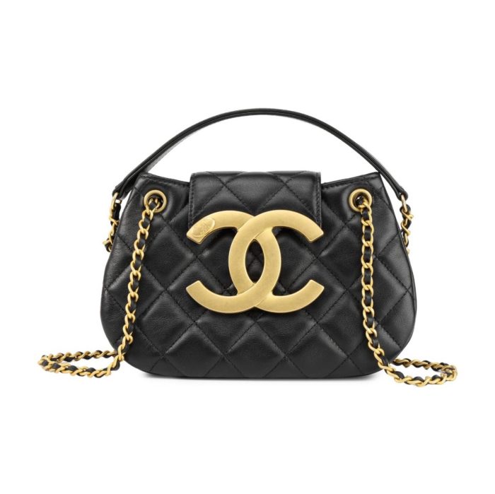 Chanel 24C Vintage Leather Messenger Bag Shoulder Crossbody Bag(Perfect Replica) - Image 2