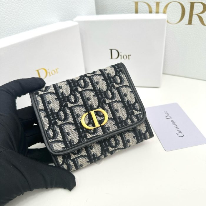 Dior 30 Montaigne Three Fold Wallet(Perfect Replica)