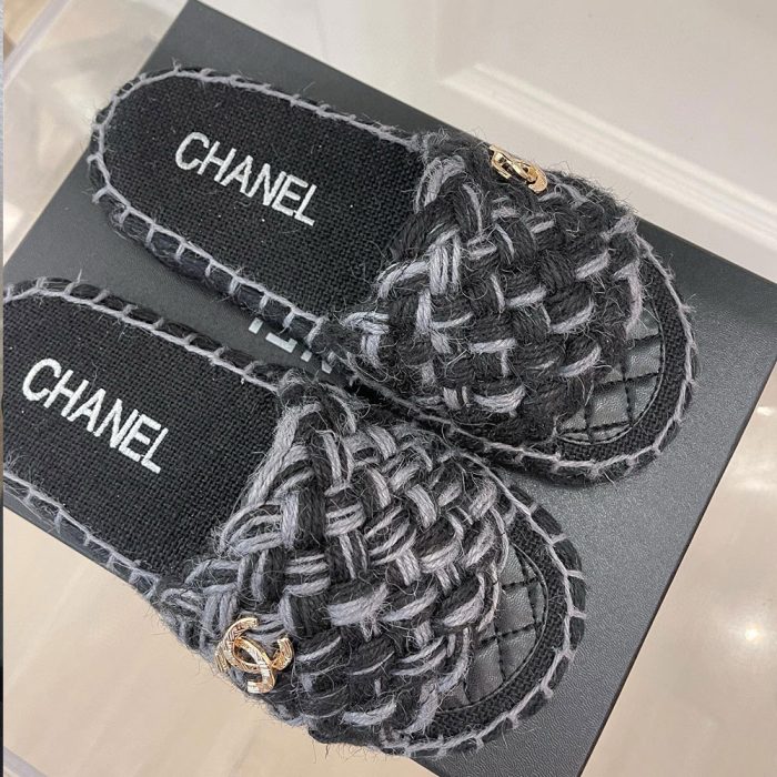 Chanel All kinds of Woven Fabrics Sandals Slide£¨Perfect Replica£©