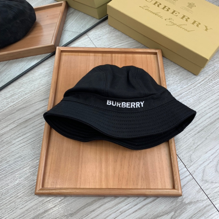 Burberry Cotton Printed Embroidered Fisherman's Hat Sunhat (Perfect Replica)