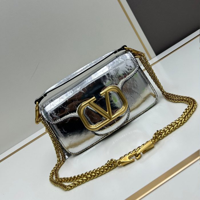 Valentino GARAVANILOc?Metallic Calfskin Bag (Perfect Replica)