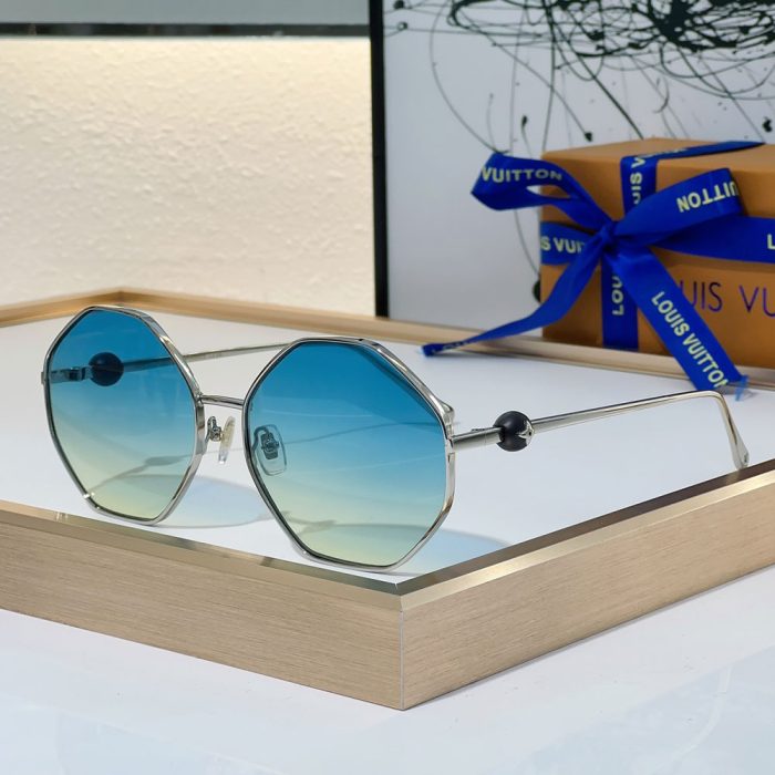 Louis Vuitton LV Lrregular Shape Fashion Sunglasses Top quality (Perfect Replica) - Image 2