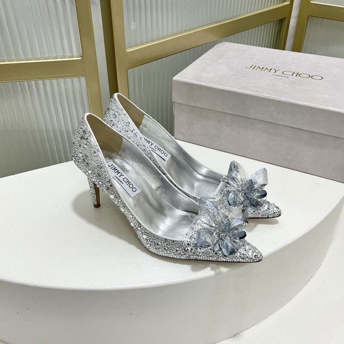 Jimmy Choo Allure Crystal Point Slide Sandal (Perfect Replica) - Image 4